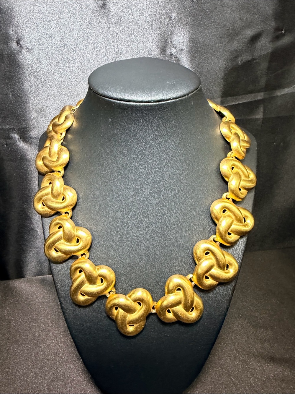Anne Klein Gold Statement Knot Link Necklace - Women Jewelry